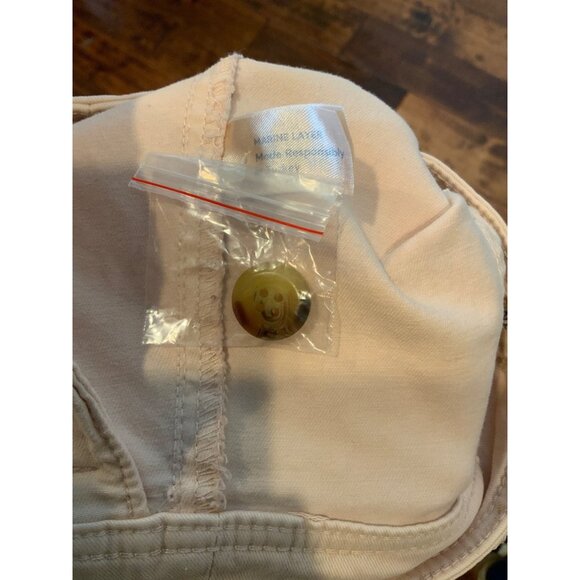 Marine Layer Peach Slim Wide Leg Crop Denim Jeans, Size 4, NWT! - Picture 8 of 8